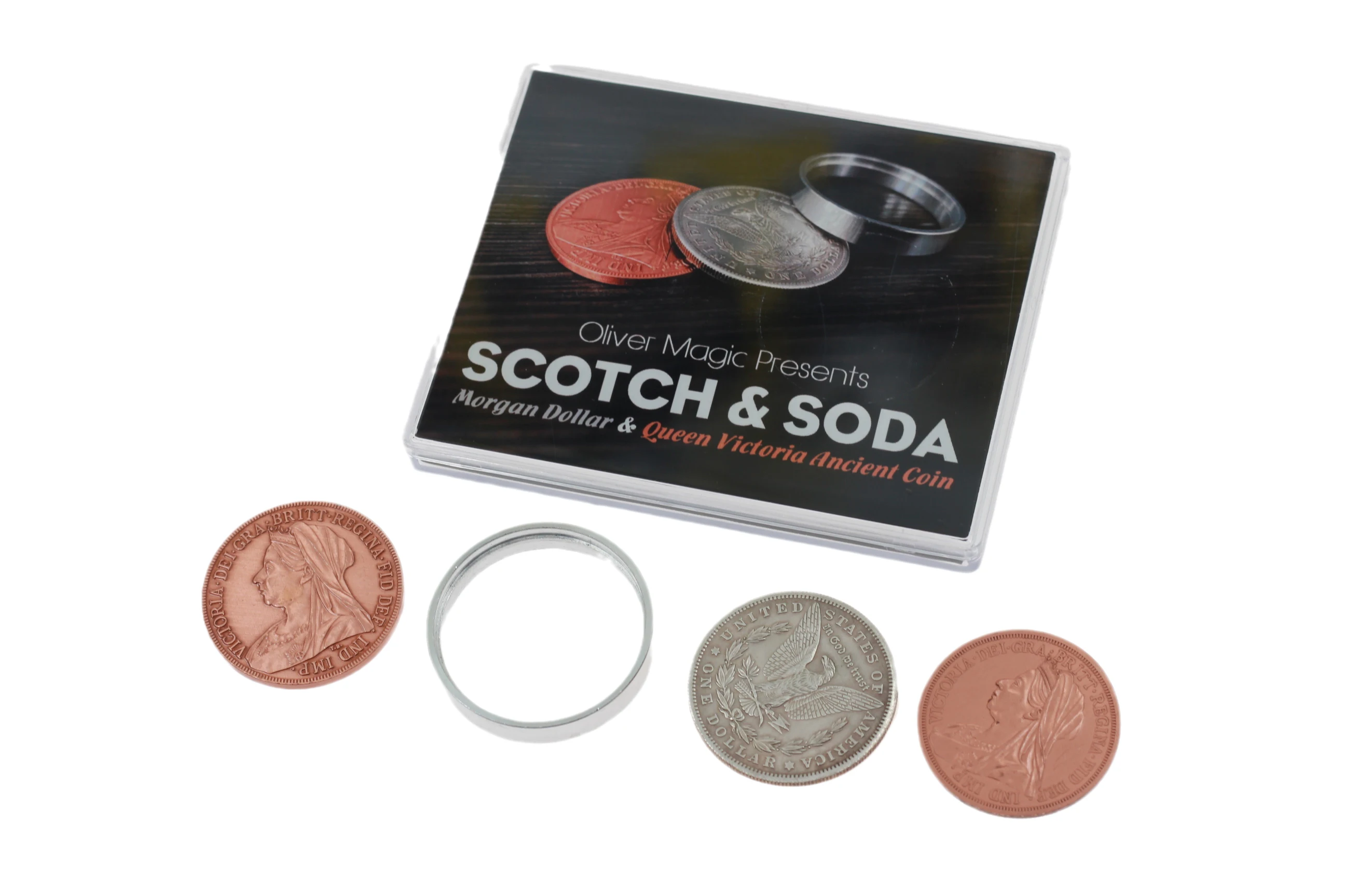 Скотч и Сода от Оливера Мэджик (доллар Моргана королева Виктории древние монеты)