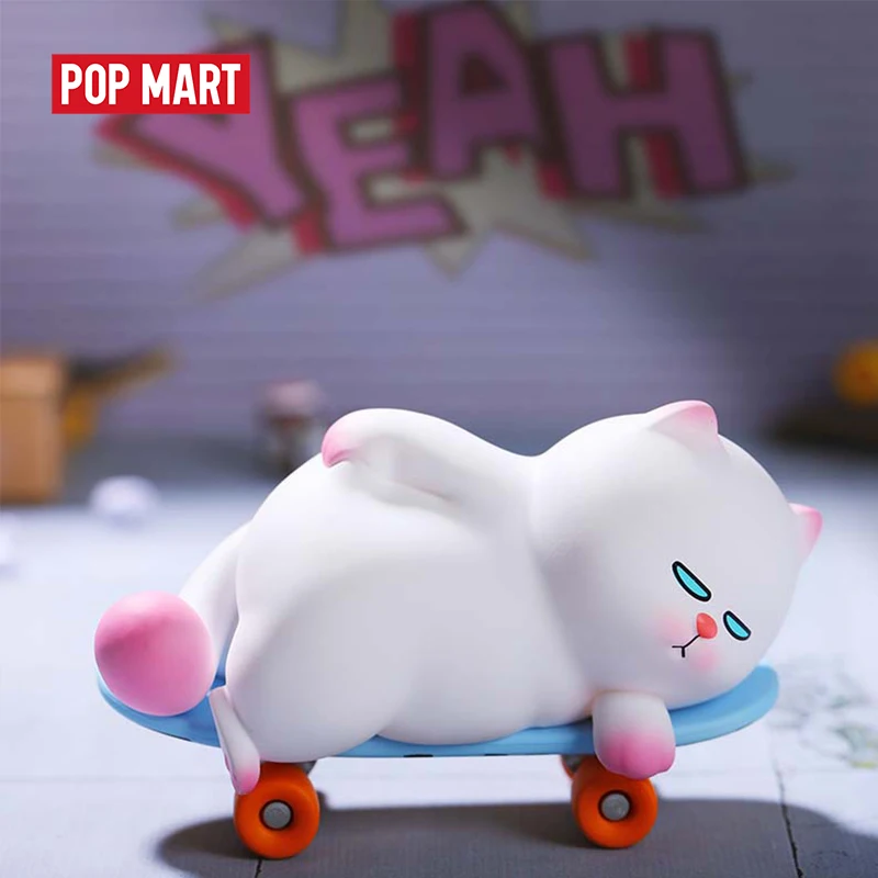 POPMART VIVI кошка лениво лежа, кошка серии глухая коробка Кукла бинарная фигурка подарок на день рождения детская игрушка