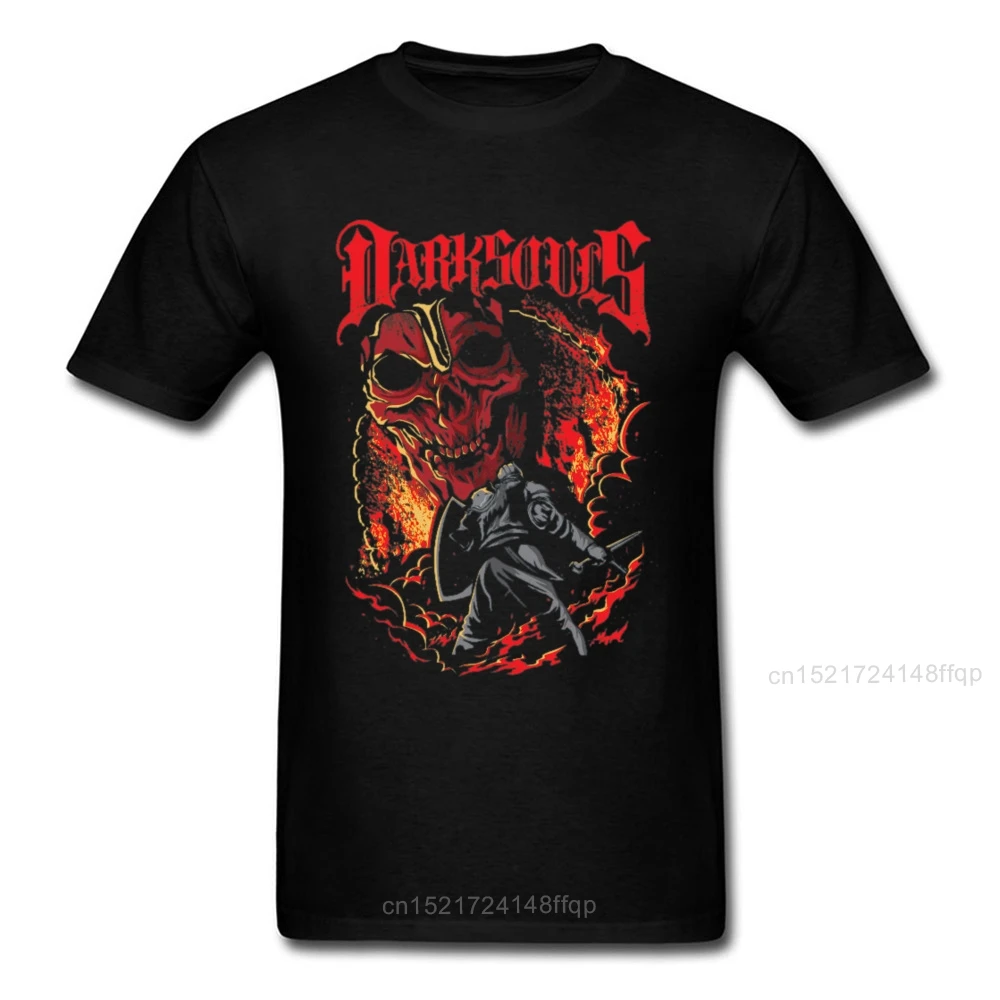 Tops & Tees Dark Souls 3 T Shirt Men Game Tshirt Gothic Skull T-shirt Praise The Sun Warrior Clothes Fitness Streetwear 2019 New