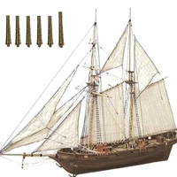 1 set 1100 scale wooden wood sailboat ship kits home diy model home decoration boat gift toy for kids sailboat mould 20
