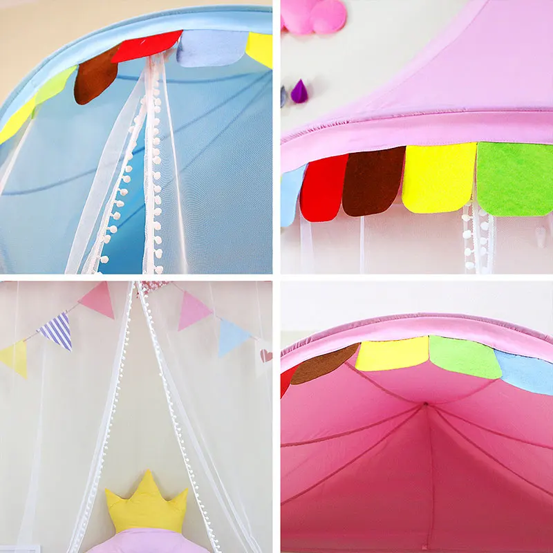 Скандинавский детский навес занавеска для кровати Детская подвесная палатка