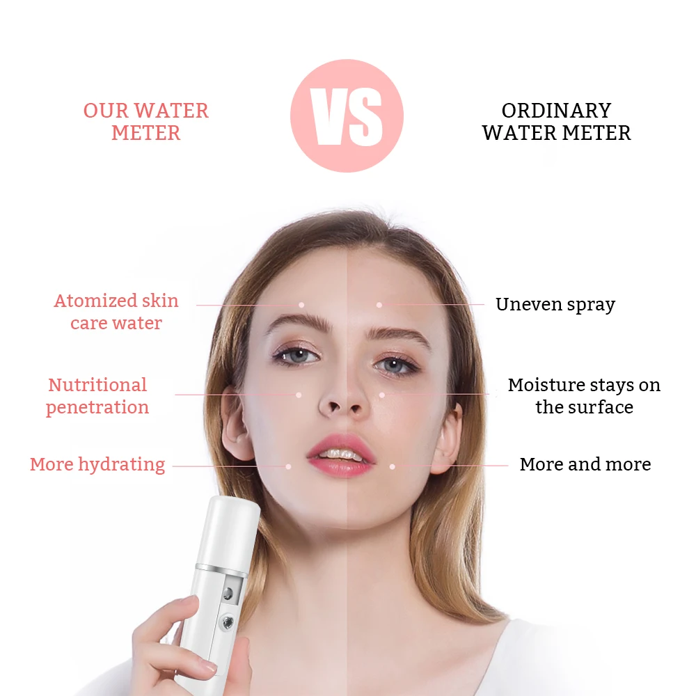 

Electric Blackhead Remover Blackheads Suction Facial Pores Deep Cleansing Beauty Cleansing Device Machin Nano Sprayer Steamer