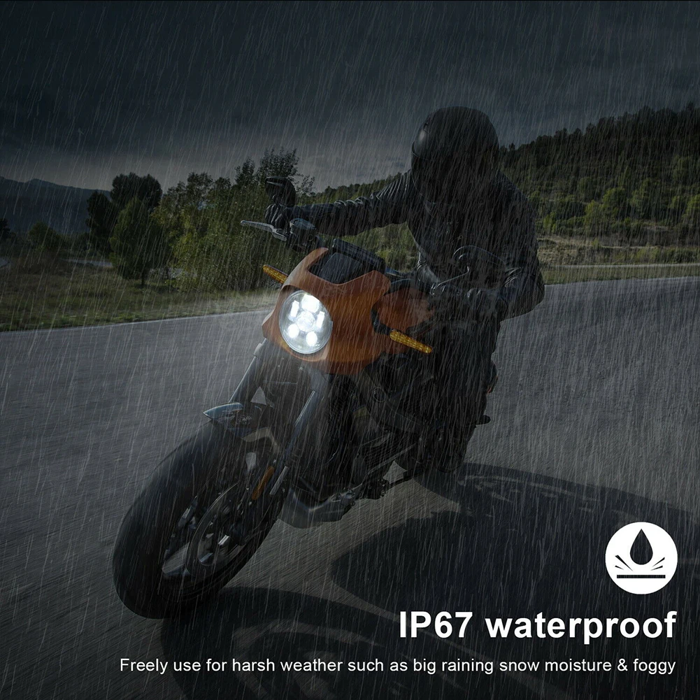 

150W 5.75 inches 6000K White 3000K Golden LED Headlight Lamp Fit for Motorcycle