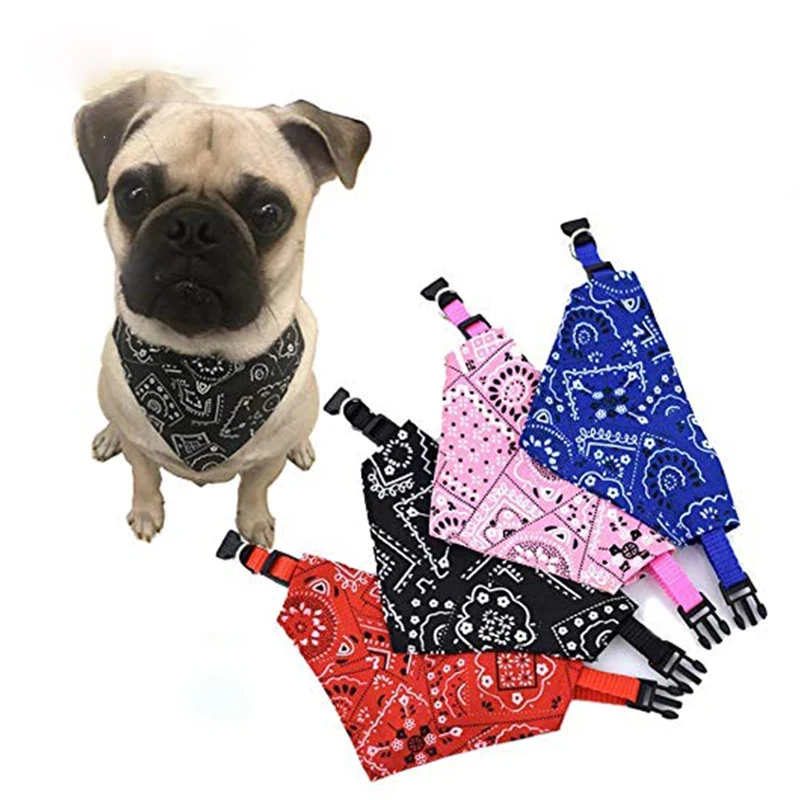 

Регулируемые треугольные шарфы-банданы для собак, моющийся ошейник для щенков, котят, нагрудники для маленьких, средних и больших собак и ко...