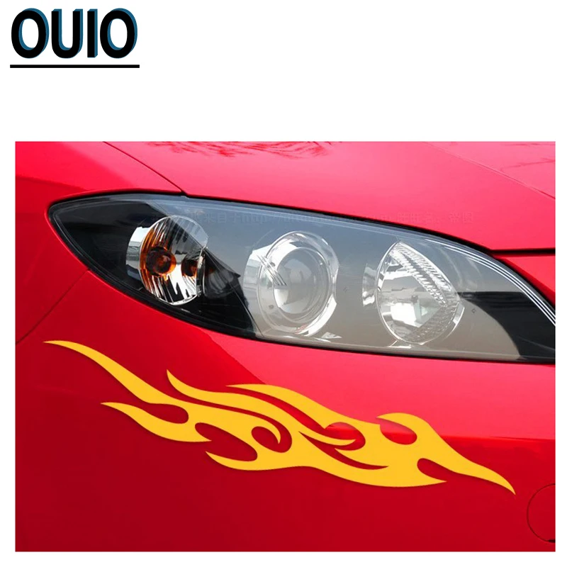 4 шт 19/29/58 см огненный узор автомобильные отражающие наклейки &quotсделай сам&quot для