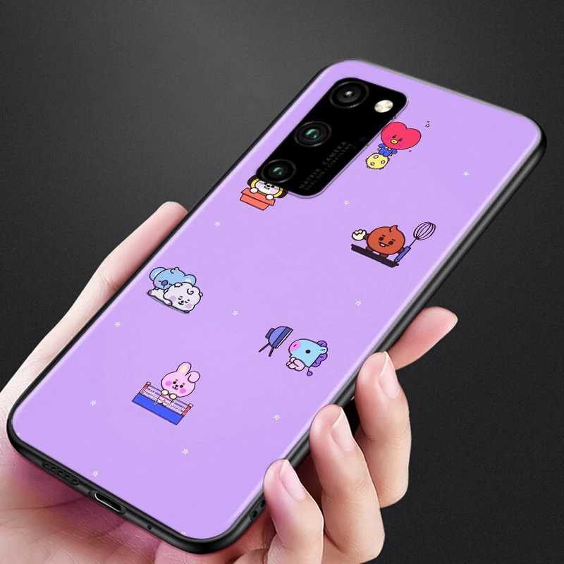 

Cute Naughty Cartoon B Silicone Cover For Huawei Honor 8S 8C 8X 8A 8 7S 7A 7C 7 Pro Prime RU MAX 2020 2019 Black Phone Case
