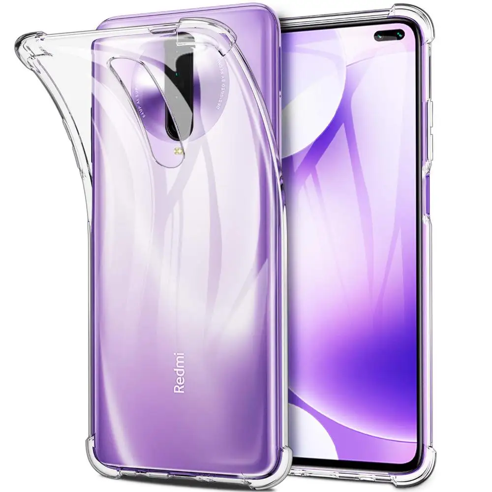 Противоударный чехол с подушкой безопасности для Xiaomi Redmi K30 K 30 прозрачный мягкий