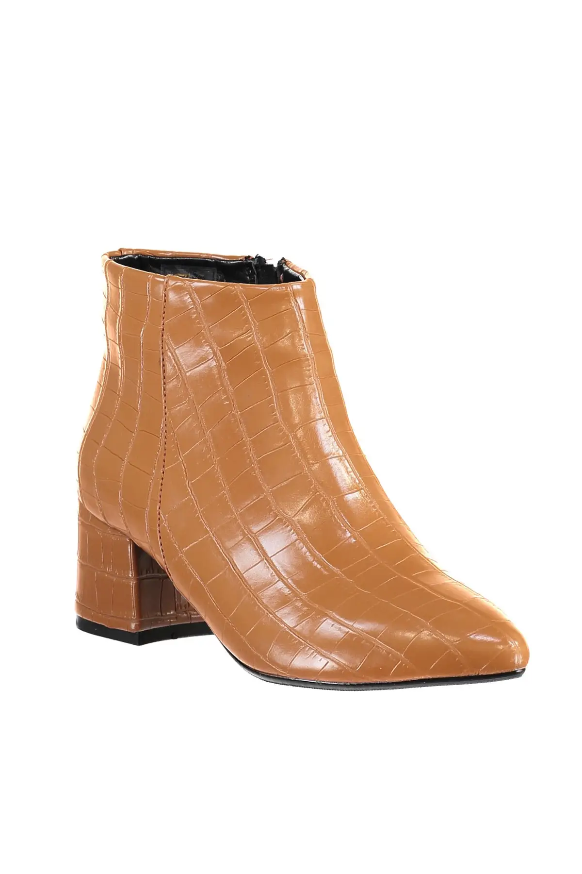 Trendyol Taba Kroko Women Boots TAKAW20BO0117 |