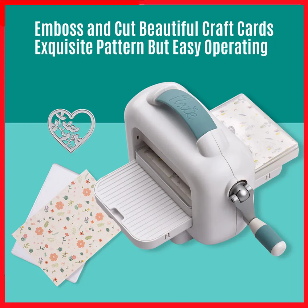 

Die Cutting & Embossing Machine Portable Manua Paper Cutter Card Making Supplies for Arts Crafts Paper Scrapbooking Cardmaking
