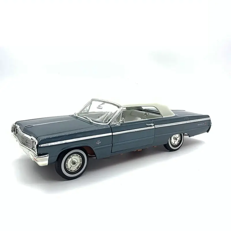 

Ertl 1:18 Chevrolet Impala 1964 muscle car Door and hood open Steering wheel linkage limited edition simulation alloy model