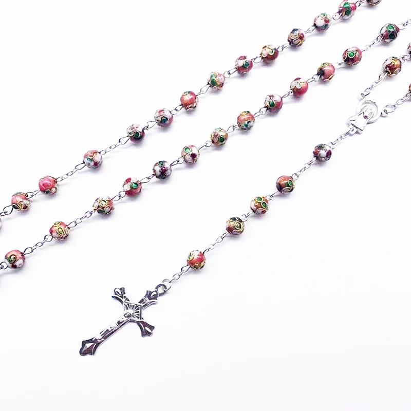 Католические Свадебные ювелирные изделия Золотые Нитки красные бусины