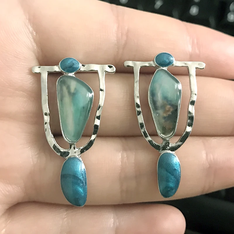 2020 индийские национальные индивидуальные натуральные висячие серьги из