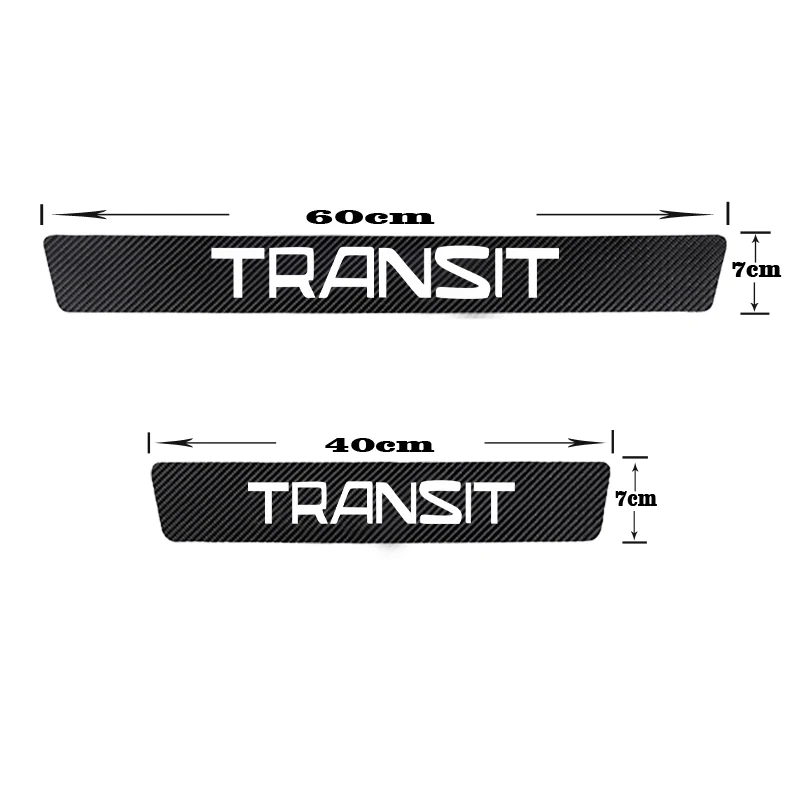 

Car Door Threshold Stickers PU leather For Ford Transit Car Carbon Fiber Sticker 4pcs Door Sills Protector Decals Accessories