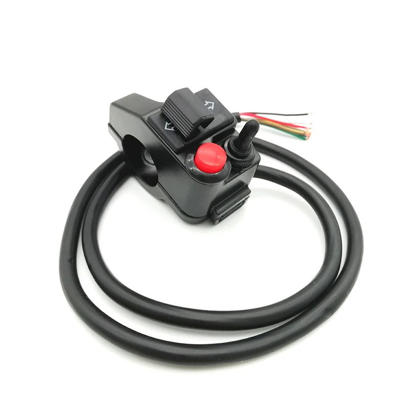 

Кнопка для установки на руль мотоцикла, клаксон, пучок, винт, поворотный переключатель в сборе, 7/8 дюйма