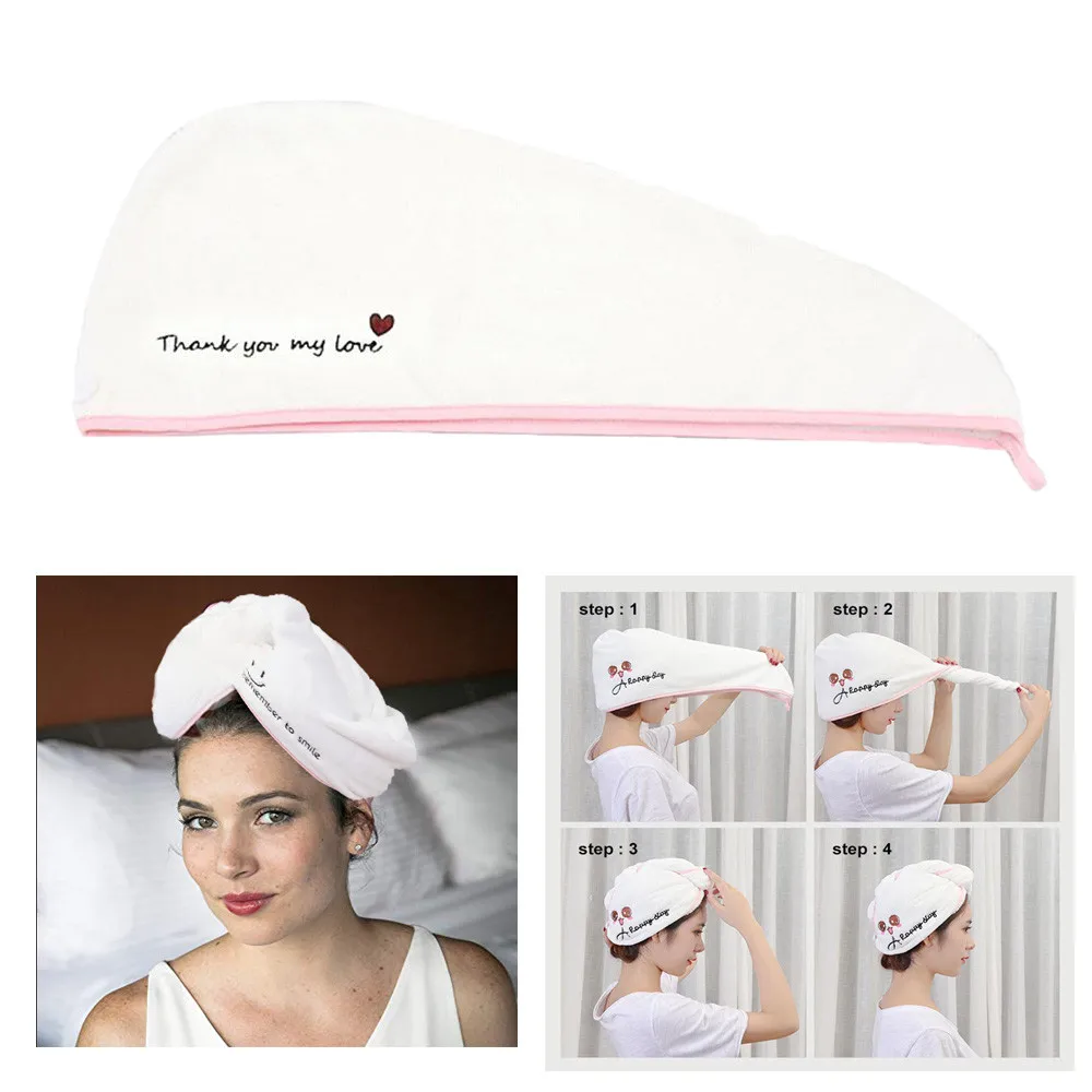 Рандомная быстросохнущая шляпа для волос мягкое полотенце из сверхтонкого