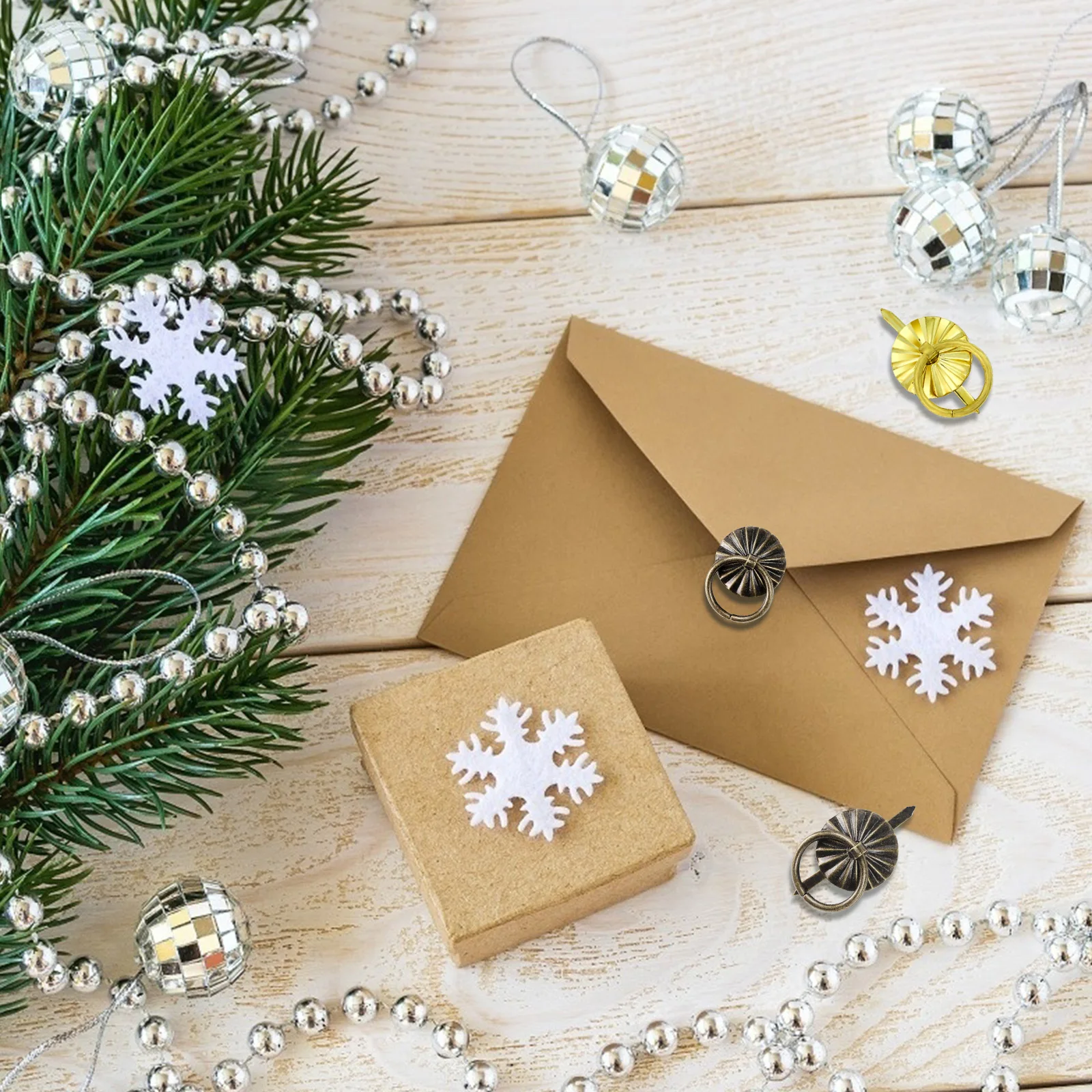 40 шт. маленькие бронзовые застежки для колец в античном стиле | Обустройство дома