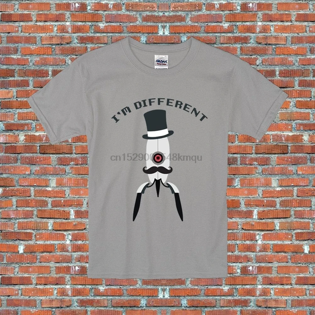 Portal Turret Im Different GlaDOS Dapper видеоигра вдохновленная футболка S 2XL 2019 модная 100%