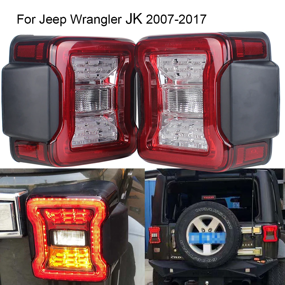Для Jeep Wrangler JK 2007 2017 Новый автомобильный светильник в сборе светодиодные задние