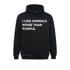 Смешная Футболка с принтом Я люблю больше других животных