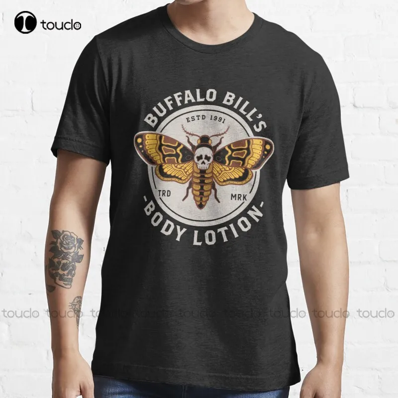 

Buffalo Bill'S Body Lotion - Death'S Head Moth - Horror - Distressed Vintage Design T-Shirt Mens Compression Shirt Tee Shirt