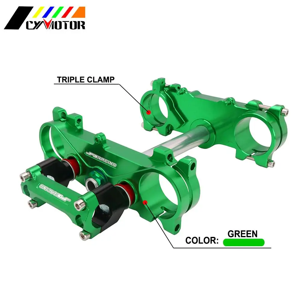 Motorcycle Triple Tree Clamps Steering Stem And Clamp Riser Adaptor For Kawasaki KX250F KX450F KX 250F 450F 250 450 F 2013-2016