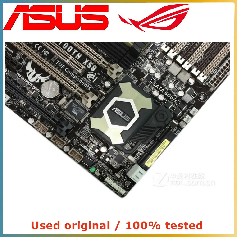 Для процессора Intel X58 LGA 1366 для ASUS SaberTooth Материнская плата компьютера Socket LGA1366 DDR3