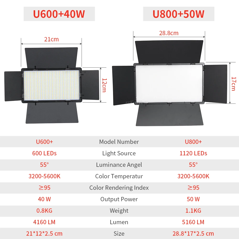 LED-лампа для фотостудии 40/50 Вт с пультом ДУ | Электроника