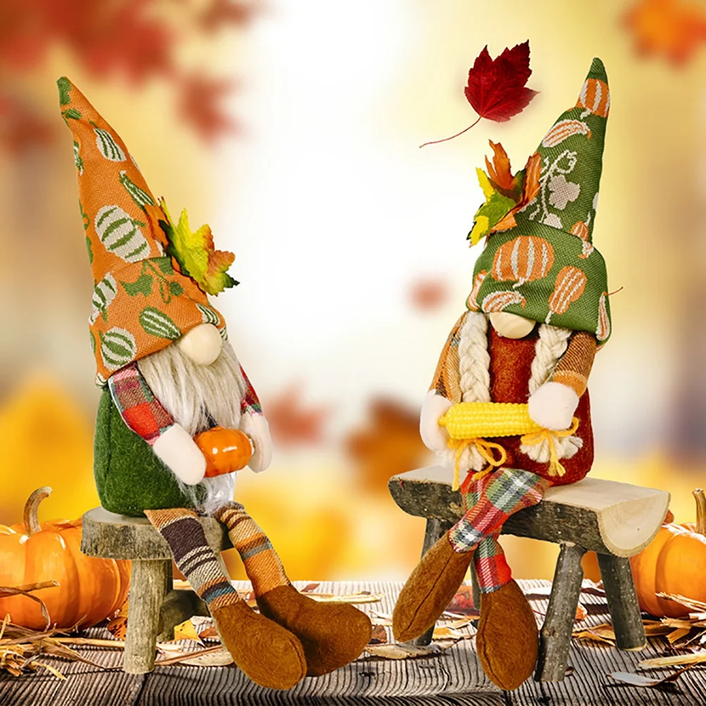

1Pcs Autumn Gnome Harvest Festival DIY Faceless Gnome Doll Thanksgiving Home Supplies Accessories Enhance Festival Atmosphere