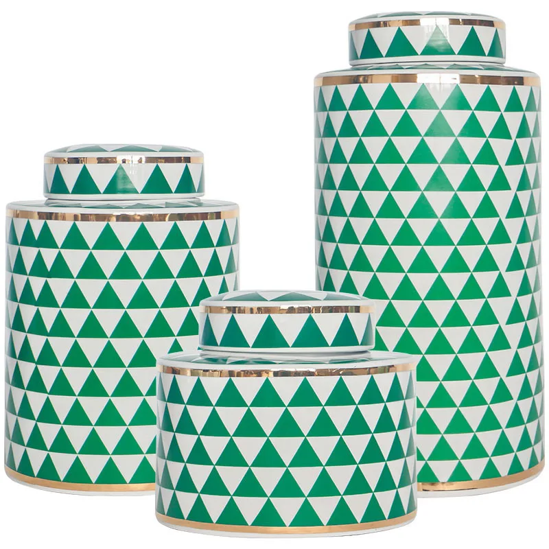 

Simple Ceramics Vases Triangular Lattice Texture Vase Floral Flowers Arrangement Modern Home Decor Desk Decoration Flower Pot