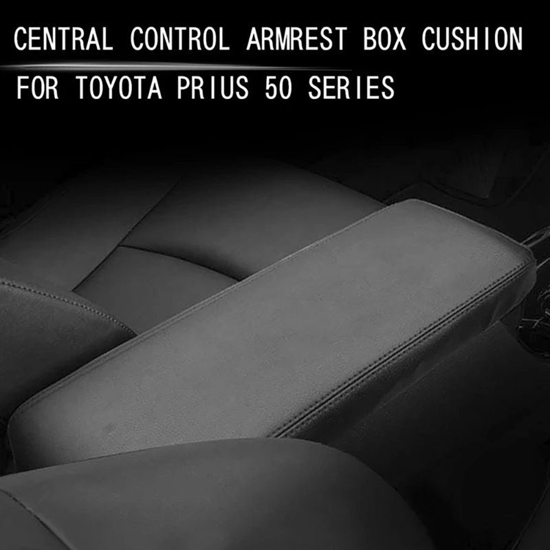 

Car Center Console Lid Armrest Box Leather Protective Cover Cushion Pad for Toyota Prius 50 Series