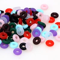 100 piecesbatch 6mm rubber stop ring charms fitting charms bracelet jewelry making beads diy positioning rubber beads
