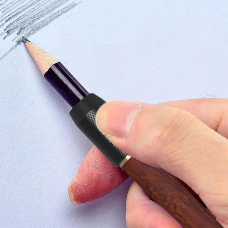 

1/3/5pcs Wooden Pen Extender Holder Sketching Drawing Pencil Lengthener School