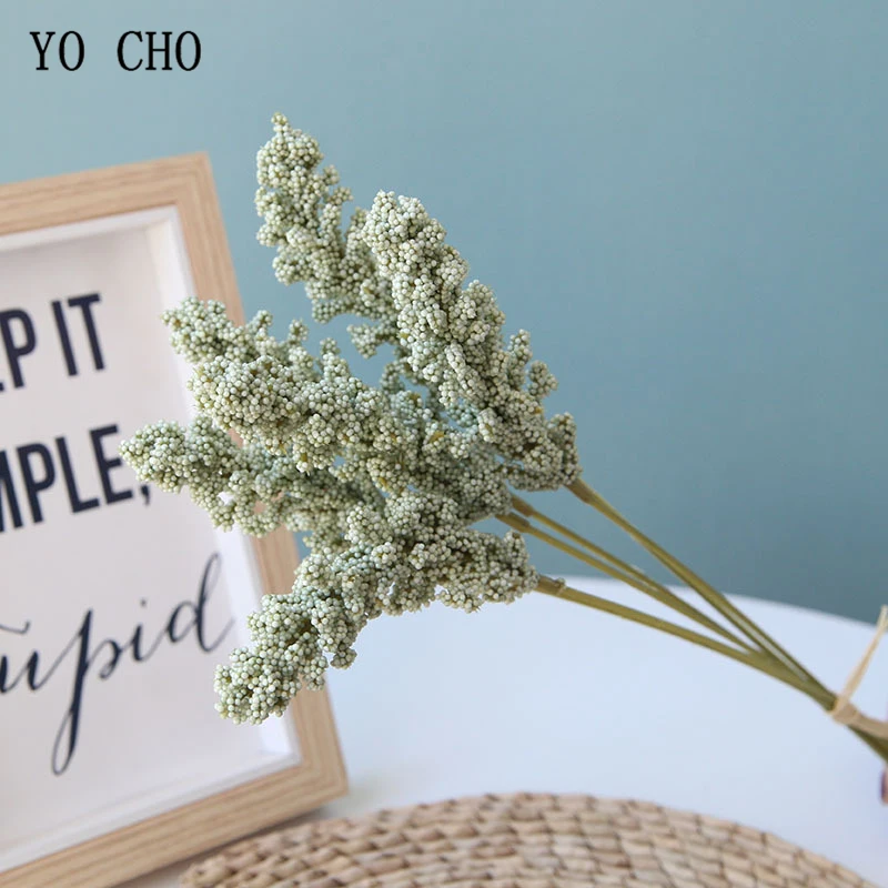 Искусственные Ванильные мини ягоды спайки искусственные цветы букет для дома