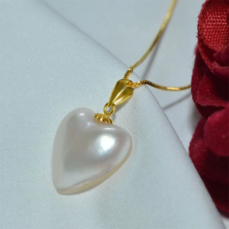 Женская подвеска из желтого золота 18 карат с жемчугом|Подвески| |