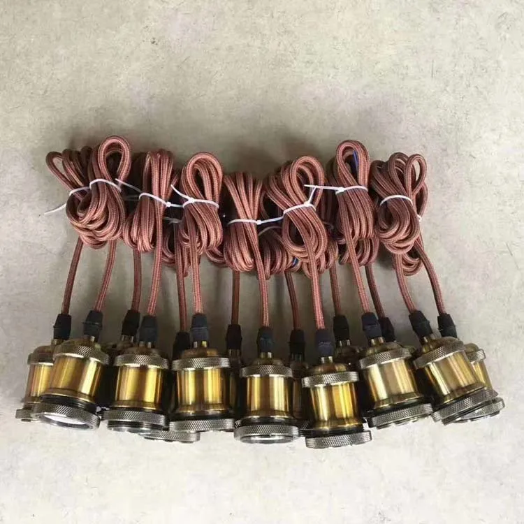 Медная лампа в старинном стиле аксессуары для лампы держатель резьбовой Цоколь