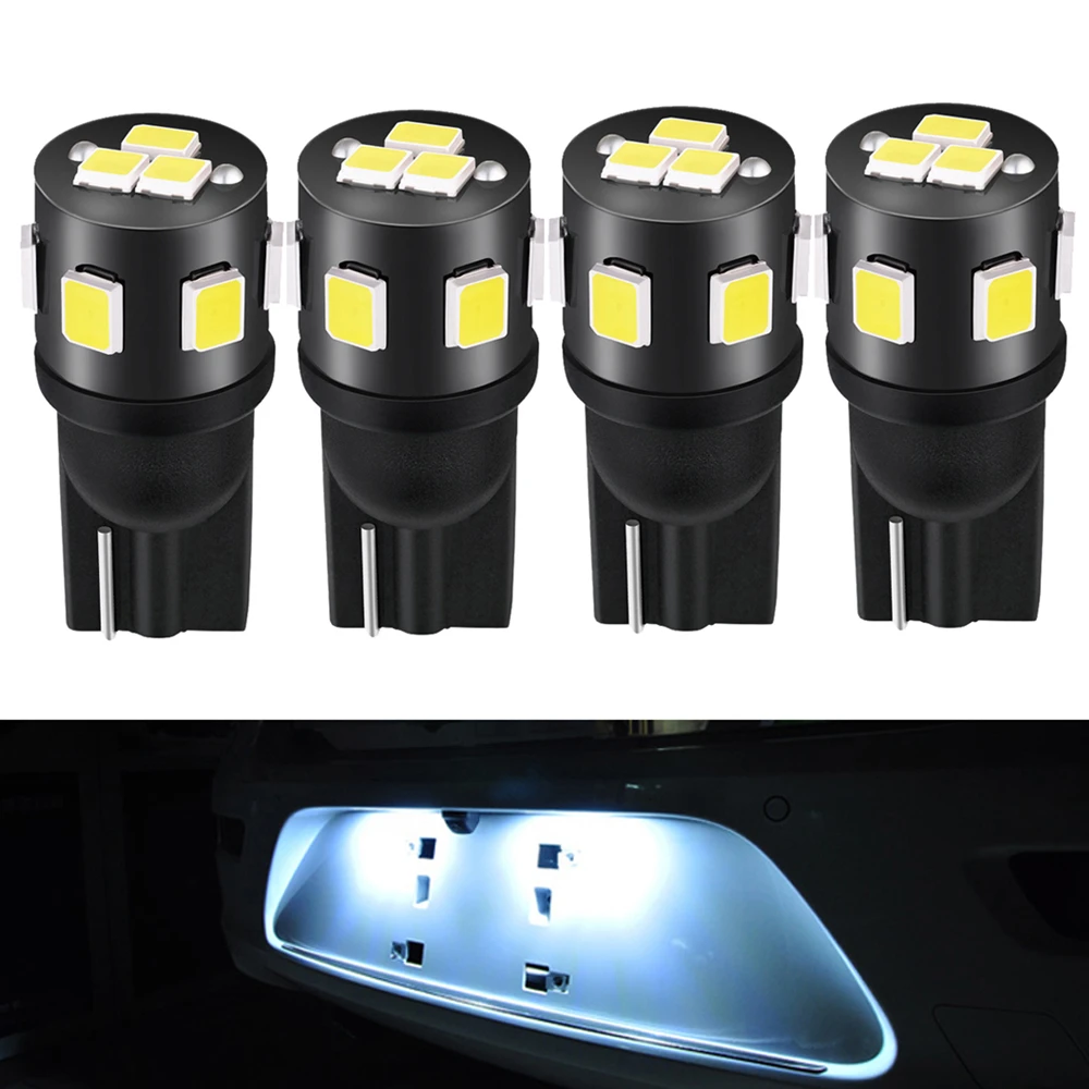 4pcs W5W T10 Led Bulb Car Interior Light 194 168 Reading For Ford Focus 2 3 Fiesta MK2 MK3 Mondeo MK4 Fusion Ranger | Автомобили и