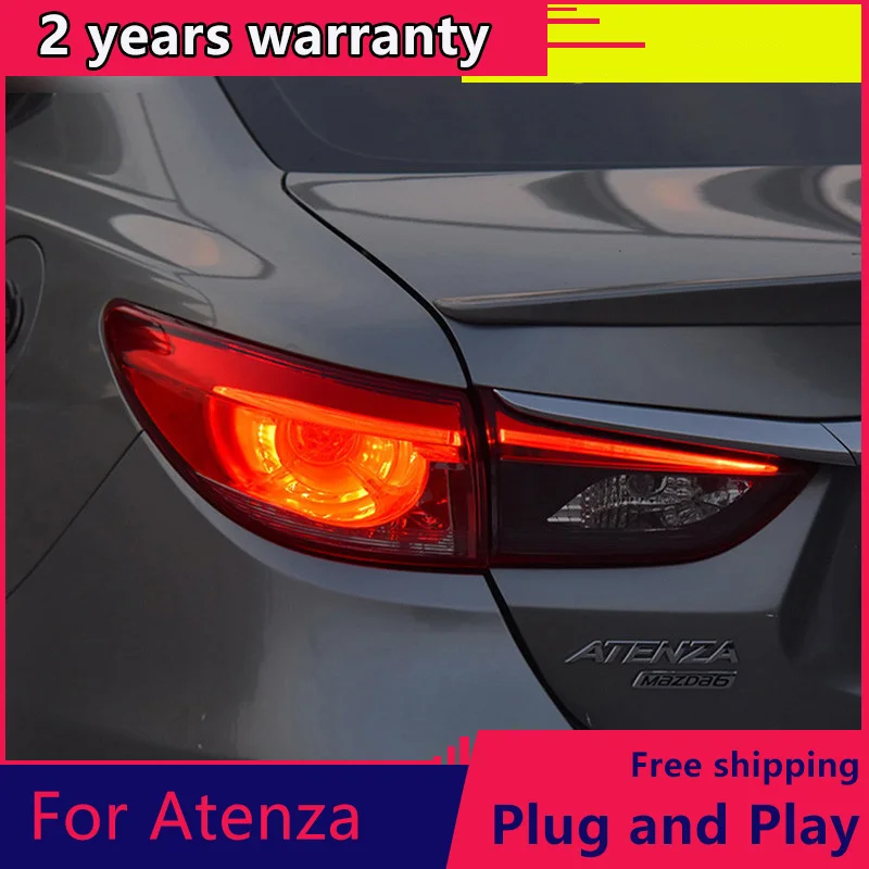 

KOWELL Car Styling forMazda6 Tail Lights 2015 New Mazda 6 Atenza LED Tail Light Orignal Design LED Rear Lamp DRL+Brake+Park+Sign