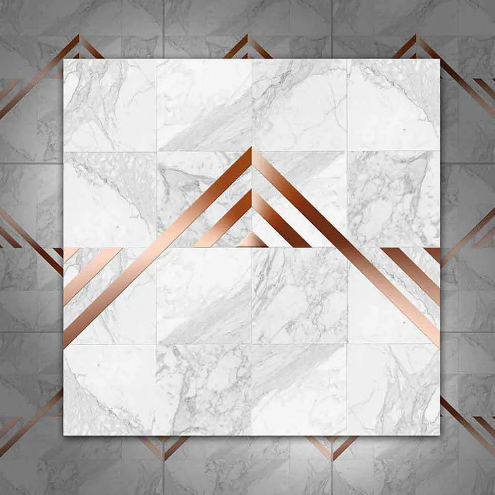 20*20 см геометрические металлические текстурные наклейки для плитки водостойкие