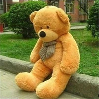 32in 80cm giant super huge light brown teddy bear plush soft toy doll only cover cotton toys for children cute plush gift