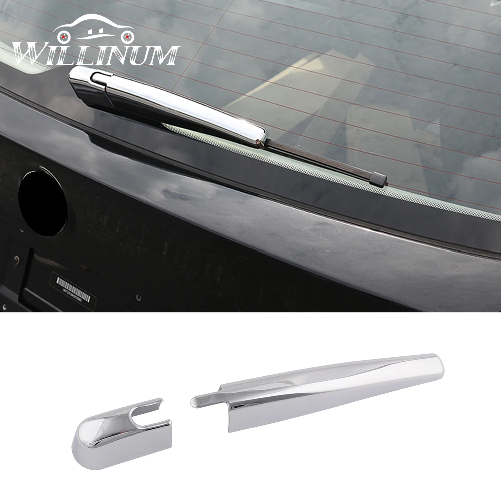 

Car Rear window windshield wiper cover trim for BMW F47 F48 X1 2016-2020 auto tail Windscreen Wipers case metallic luster shell