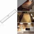 Светодиодный светильник с датчиком движения для шкафа, лестницы, кухни, 6, 10 дюймов