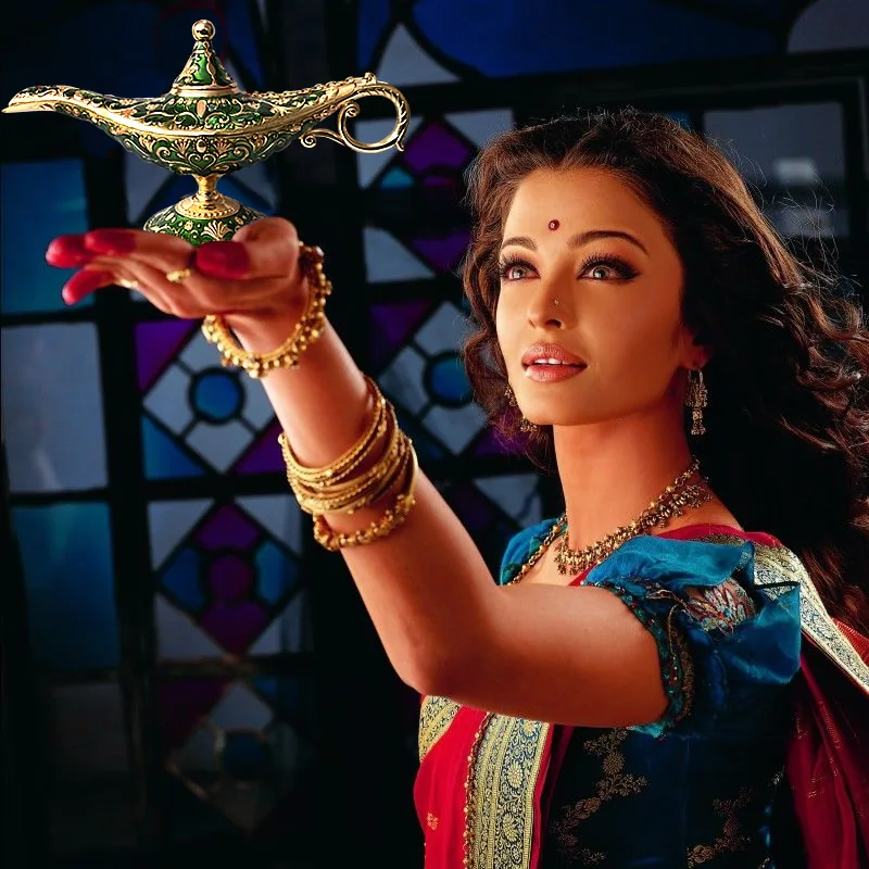 Искусственная традиционная вырезанная сказочная Аладдина Джина лампа винтажные