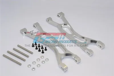 upper arm silver Рулонная клетка хвост/верхний светодиодный светильник/боковая лампа/фара и оп части-для Hraxxas X-MAXX 1/5 Monstter клетка для кузова грузовика 77086-4 GPM - Цвет: upper arm silver