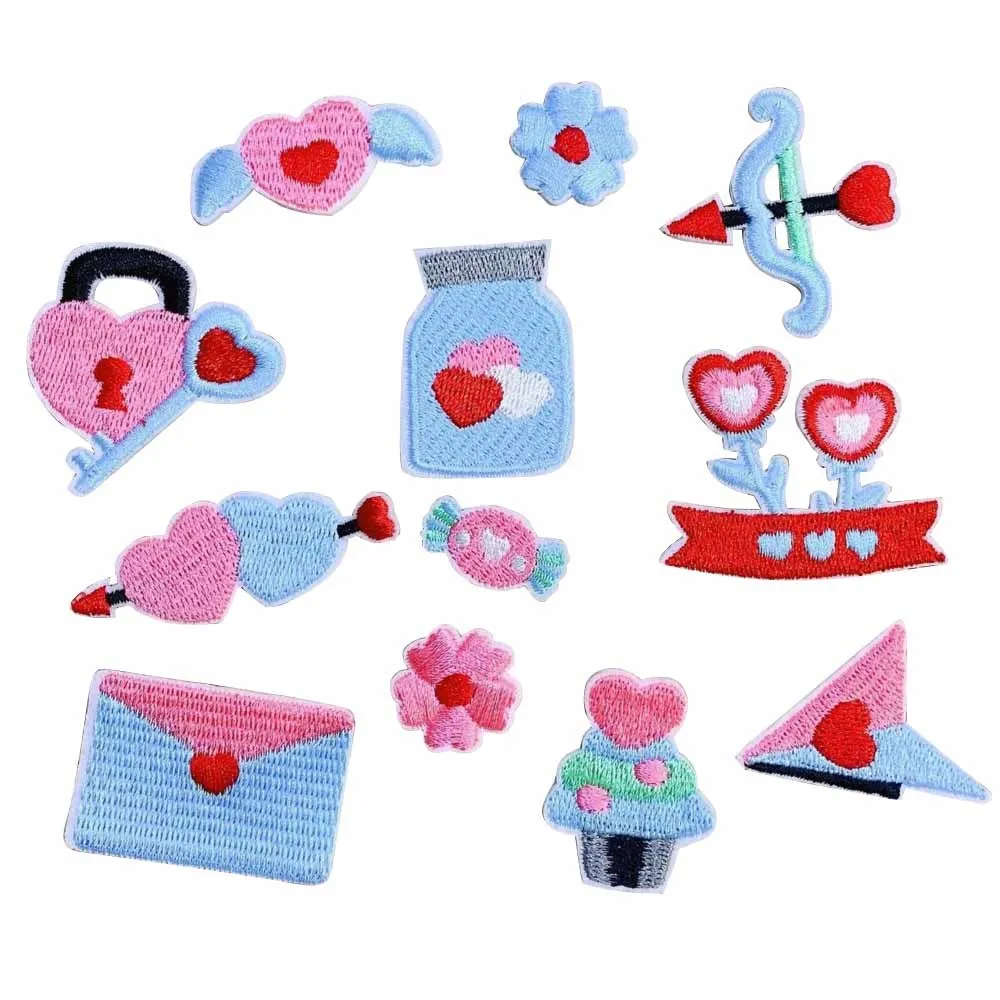 

Cute Cartoon Children Dress Pocket Decoration Embroidered Patch Cloth Stick-On Patches DIY Girl Shoes Hat Washable