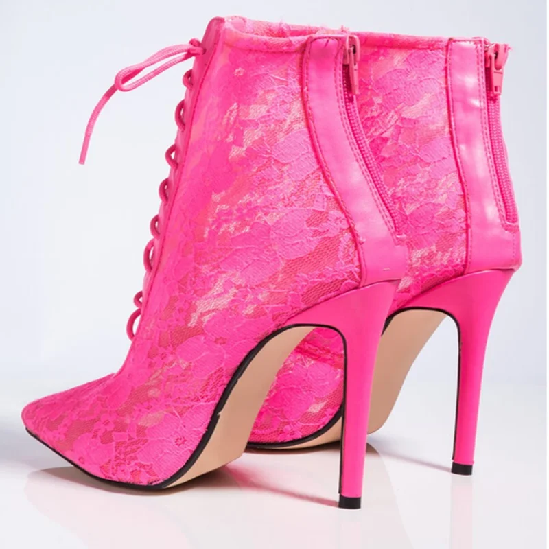 Ботильоны на платформе с высоким каблуком женские модные ботинки шпильке со