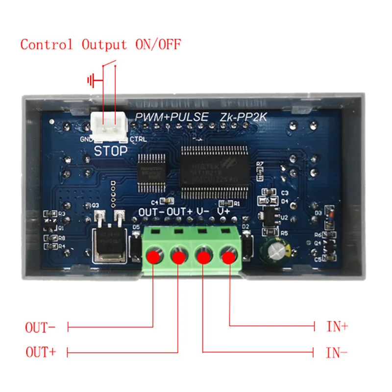 ZK PP2K PWM DC 3 30V 12V 24V регулятор скорости двигателя 8A 150W регулируемый светодиодный