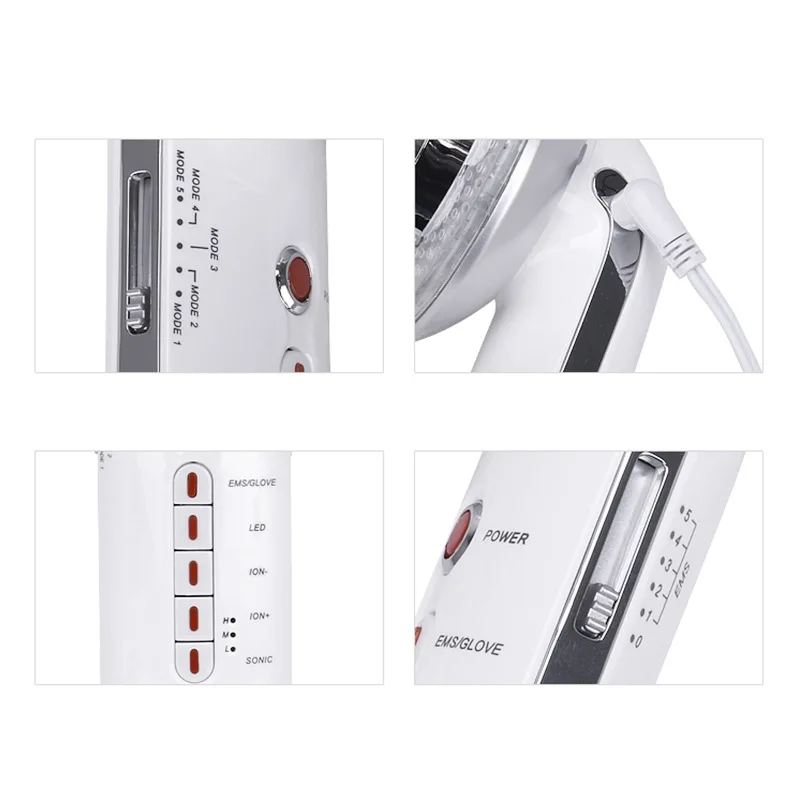 6 в 1 ультразвуковой светодиодный инструмент для омоложения кожи|Светодиодная