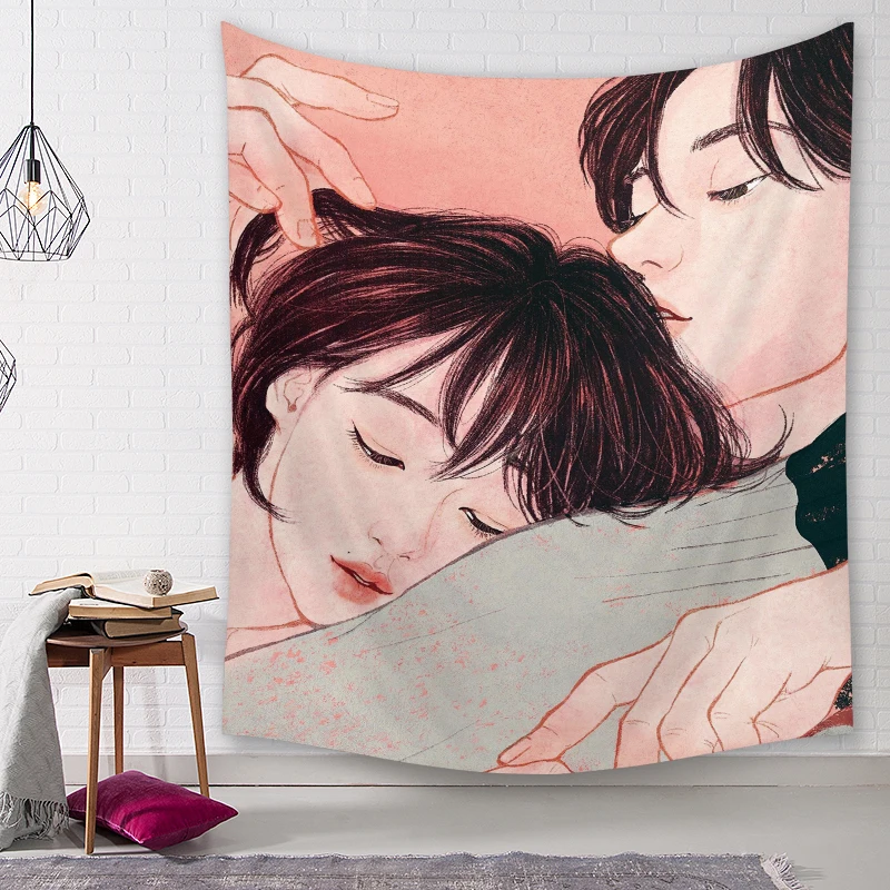 Настенный Гобелен для девочек индивидуальная Дамская ткань подвесная украшения