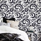 40 см-80 см трафарет для декора большая нишевая Настенная картина на дверь шкафчик с узором Мандала шаблон для плитки волнистый узор S114