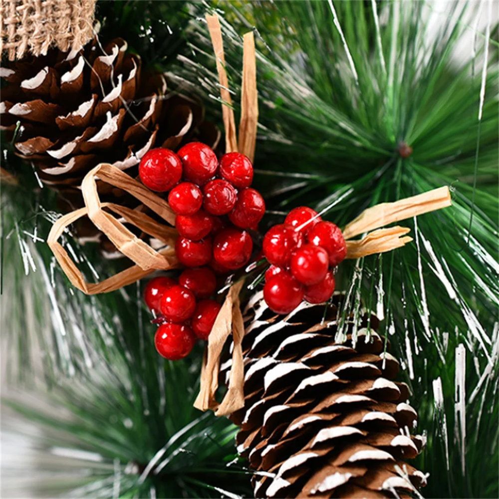 Guirnalda de Navidad para colgar en la pared, adorno decorativo para puerta de fiesta, hogar y &aacute;rbol, novedad de 2021-1